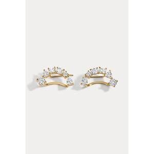 NEW LILI CLASPE women's mavis ear crawler earrings in yellow gold